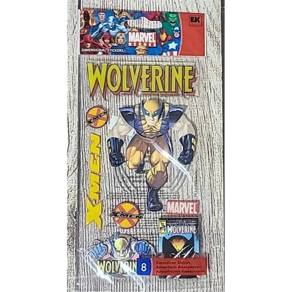 Jolee's Boutique Marvel Heroes Wolverine Dimensional Stickers Set New Unopened - Picture 1 of 6